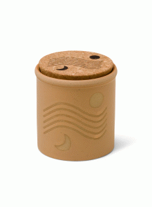DU0804EU Dune Ceramic Candle Paddywax 226g - Yellow - Orange Zest and Bergamot